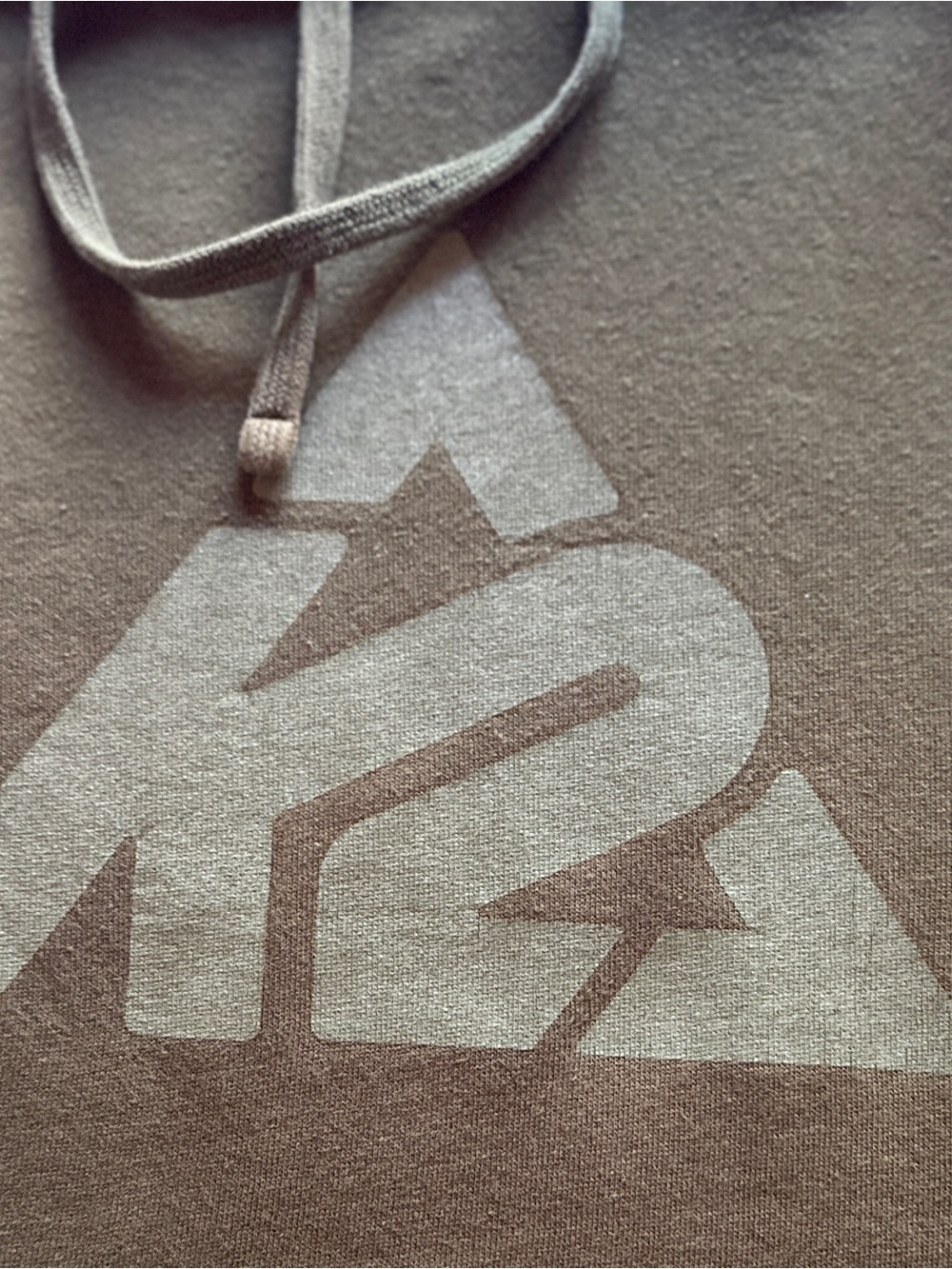 K2 Pullover Hoodie, Olive Green, Men’s Large, Distressed Ski